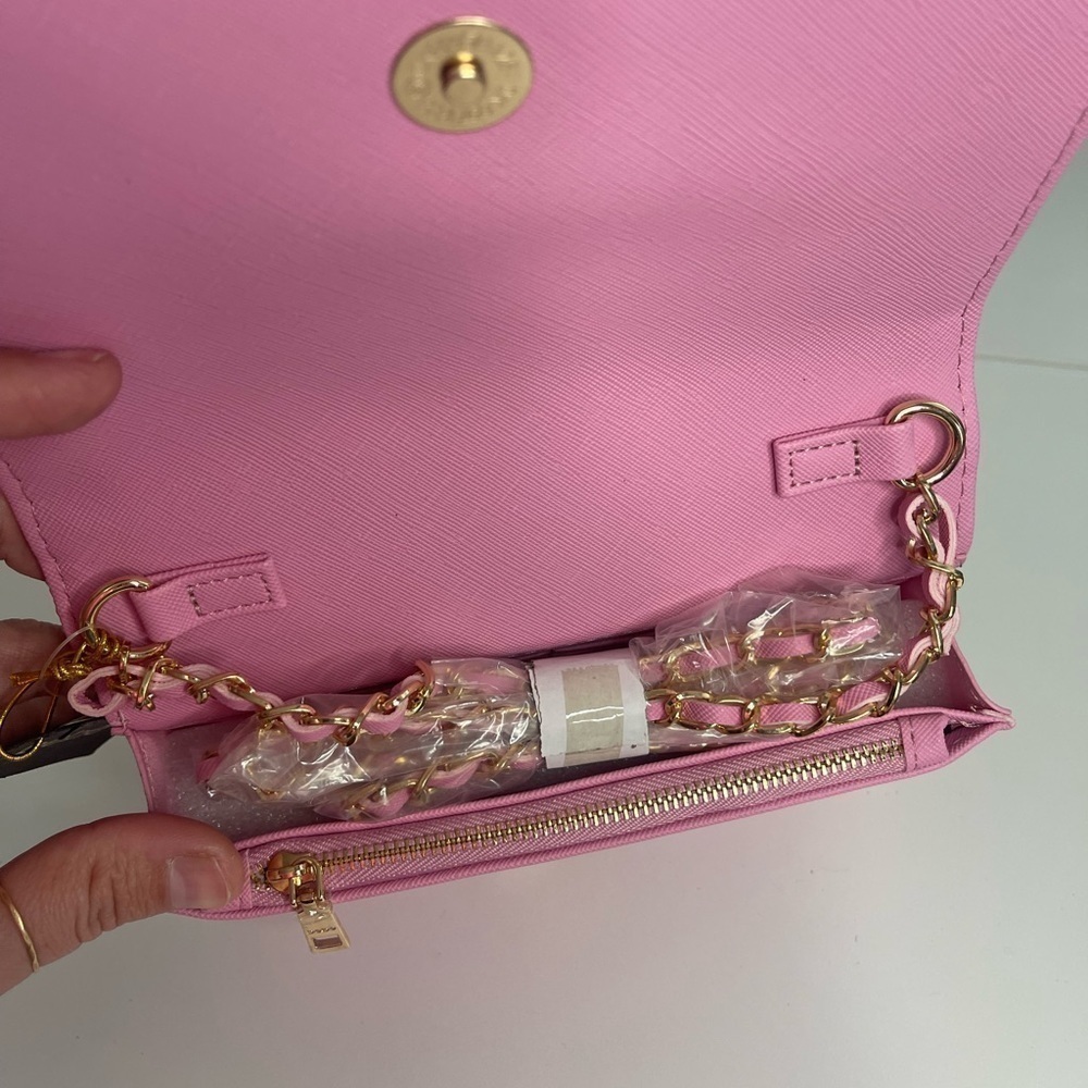 Pink sequin crossbody by Bebe - Picture 3 of 7